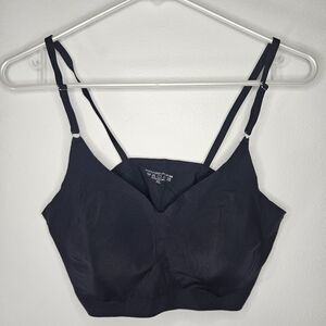 Black Wire Free Lightly Padded Bra Sz XL